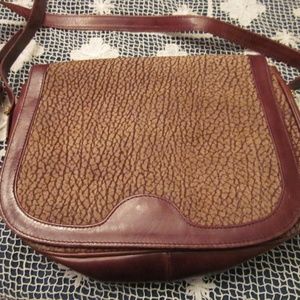 Italian LEATHER *SHOULDER BAG* HANDMADE~BROWN